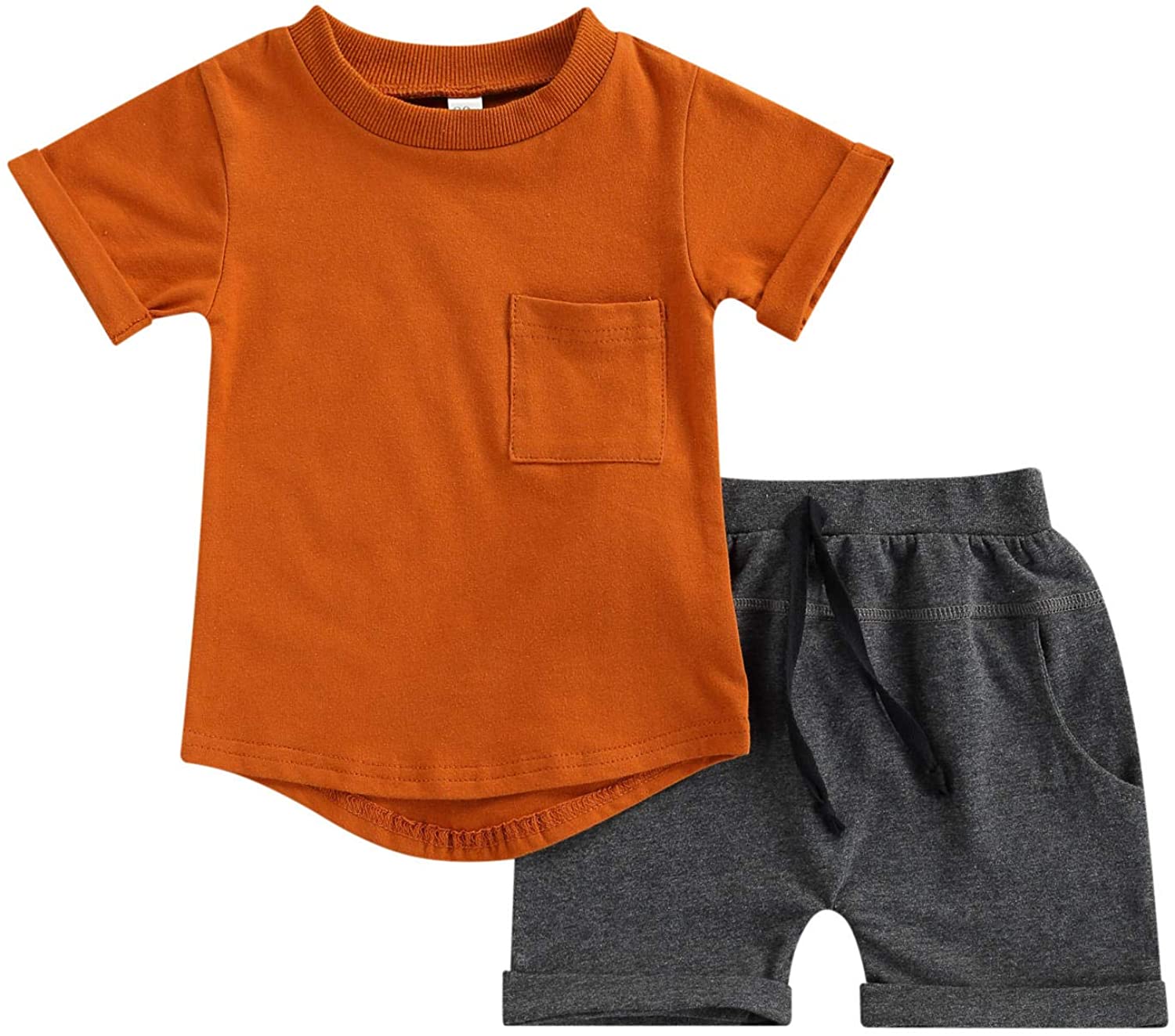 Baby Toddler Outfits Tee Shirts and Shorts set